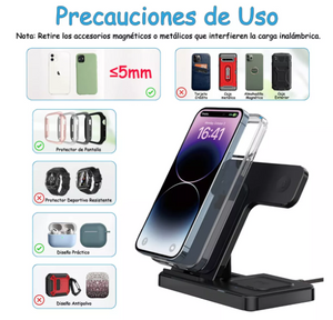 Cargador Inalam  3/1 iPhone/iwatch/AirPod™